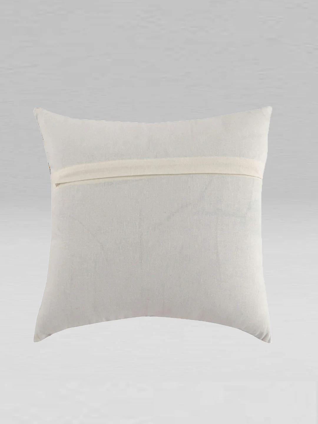 STITCHNEST Blue & White Set of 5 Geometric Square Cushion Covers - Image 6