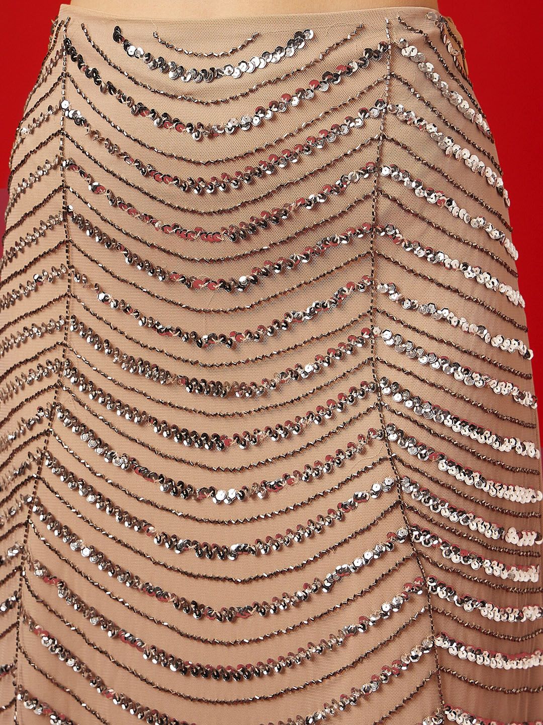 STREET 9 Embellished A-Line Maxi Skirt - Image 6
