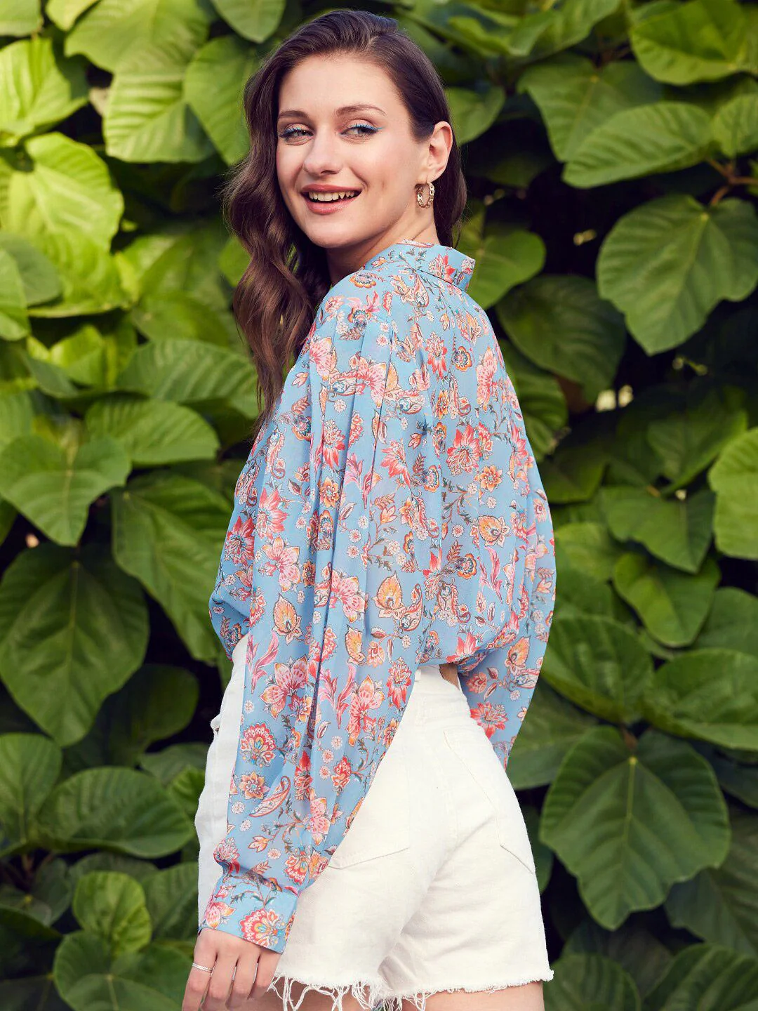 STREET 9 Floral Printed Comfort Fit Casual Shirt - Image 5