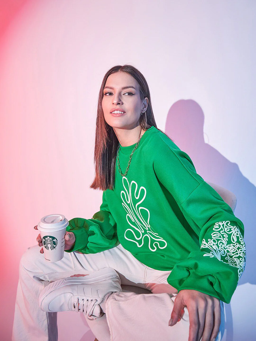 STREET 9 Graphic Printed Oversized Pullover - Image 6