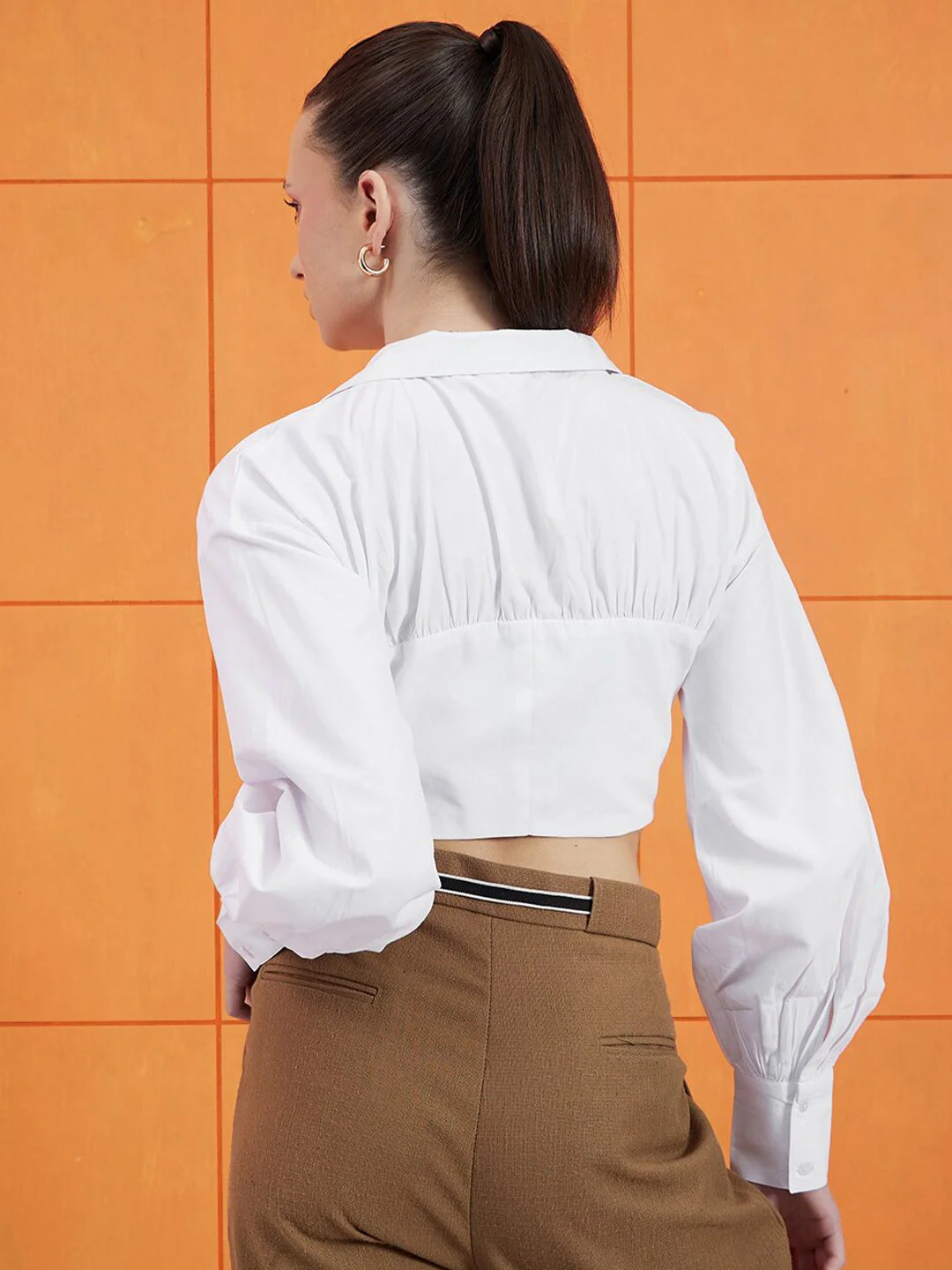STREET 9 Long Sleeves Cotton Shirt Style Top - Image 4