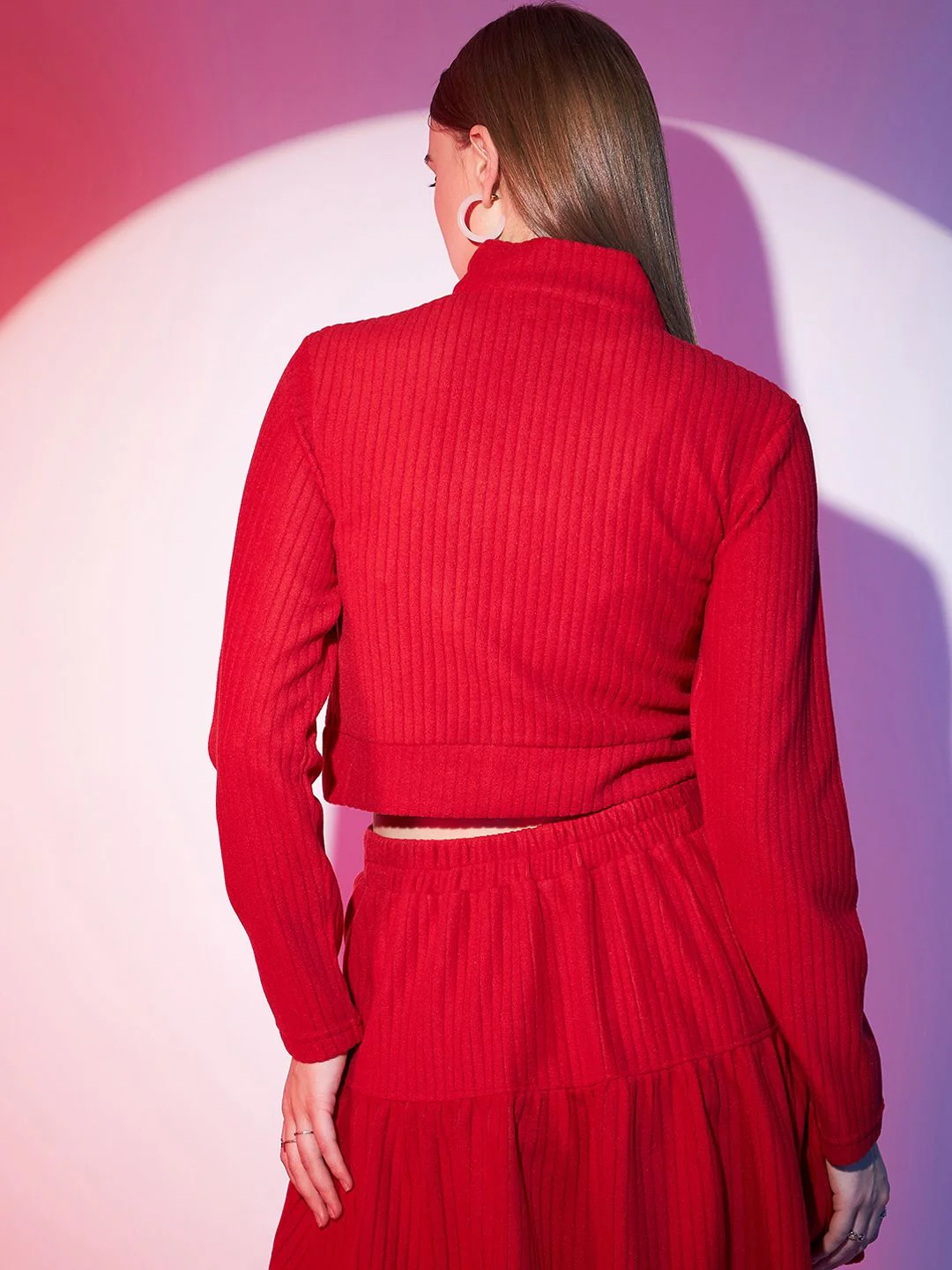 STREET 9 Mock Collar Open Front Jacket - Image 5
