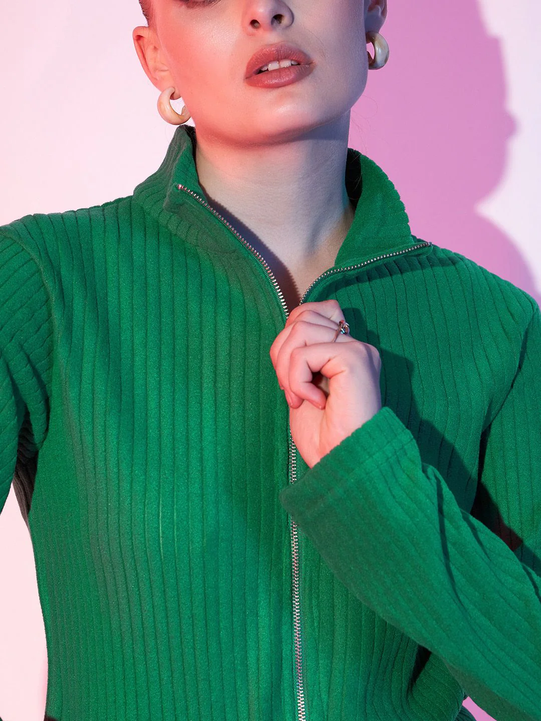STREET 9 Mock Collar Open Front Jacket - Image 2
