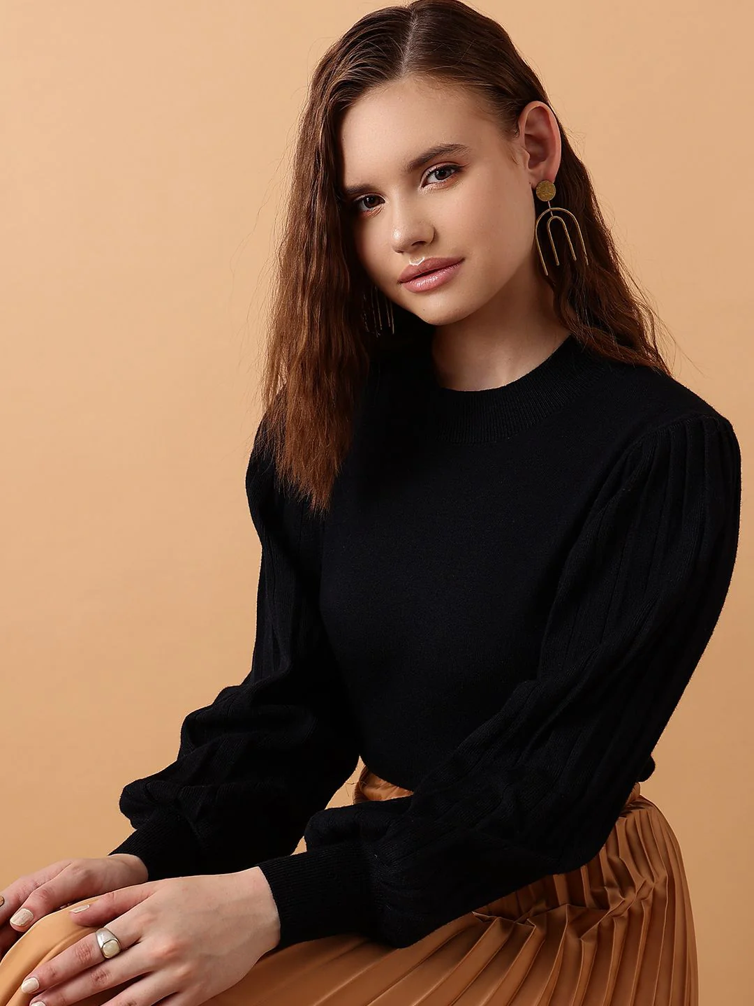 STREET 9 Ribbed Acrylic Pullover - Image 2