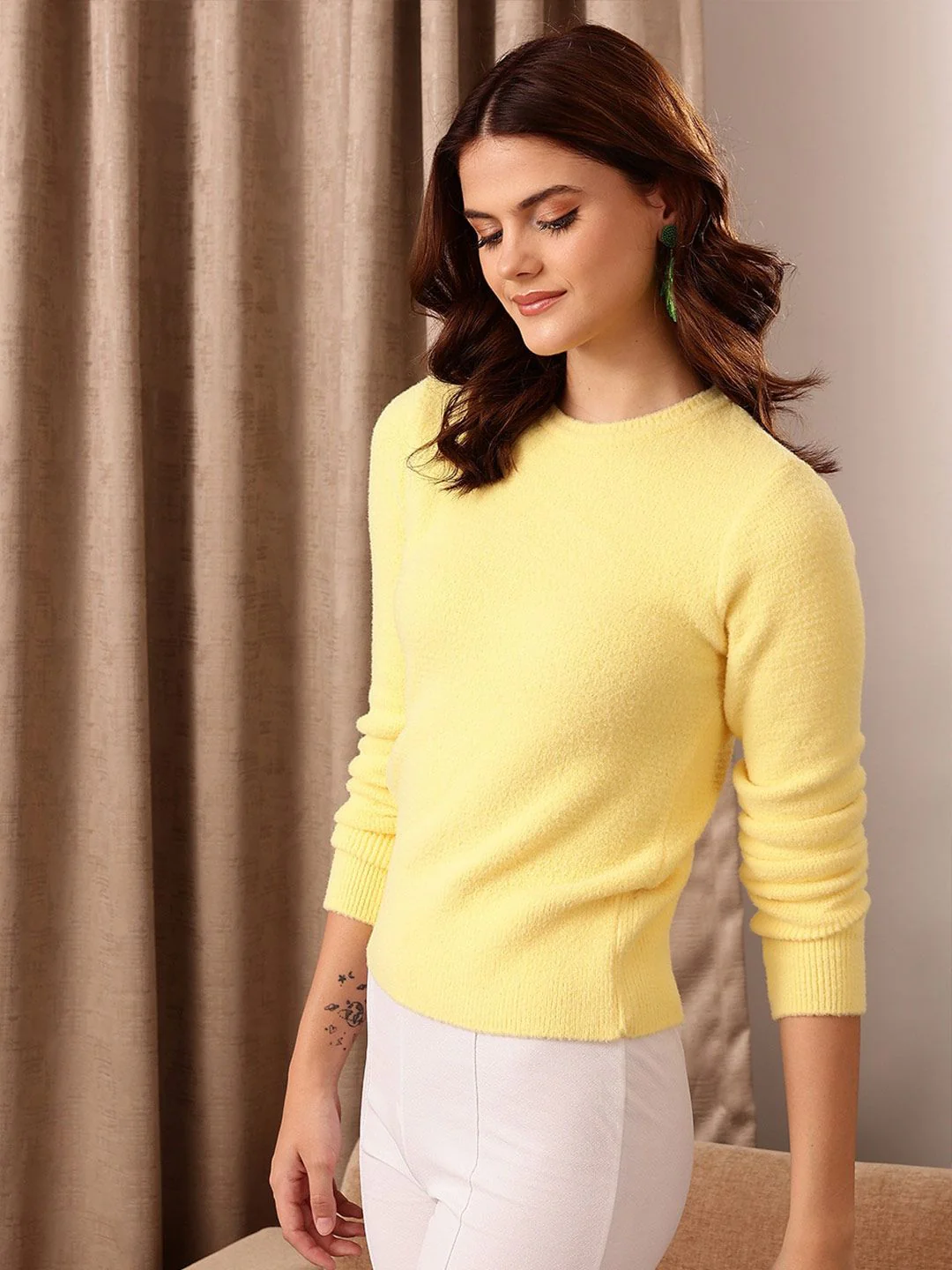 STREET 9 Round Neck Acrylic Pullover - Image 3