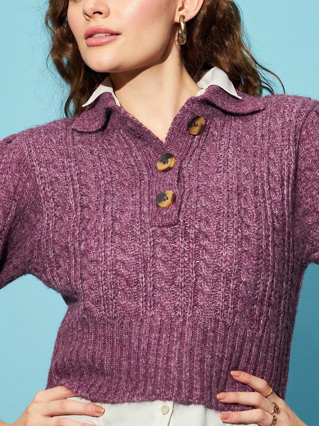 STREET 9 Self Designed Crop Pullover - Image 2