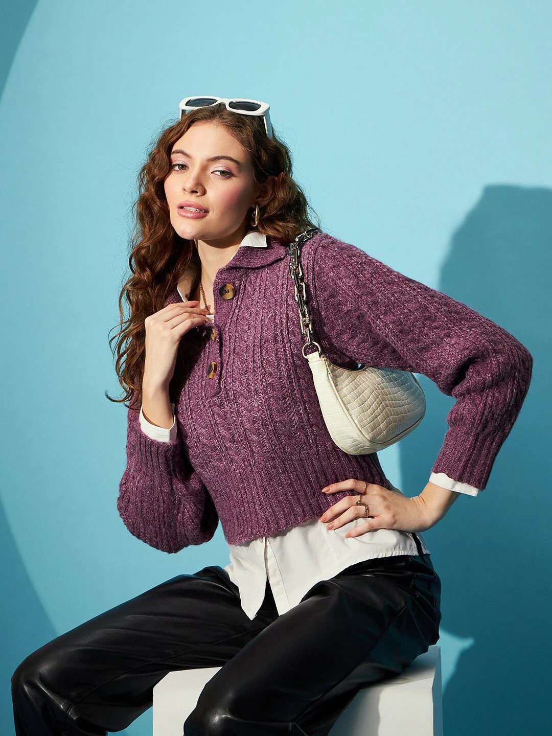 STREET 9 Self Designed Crop Pullover - Image 6