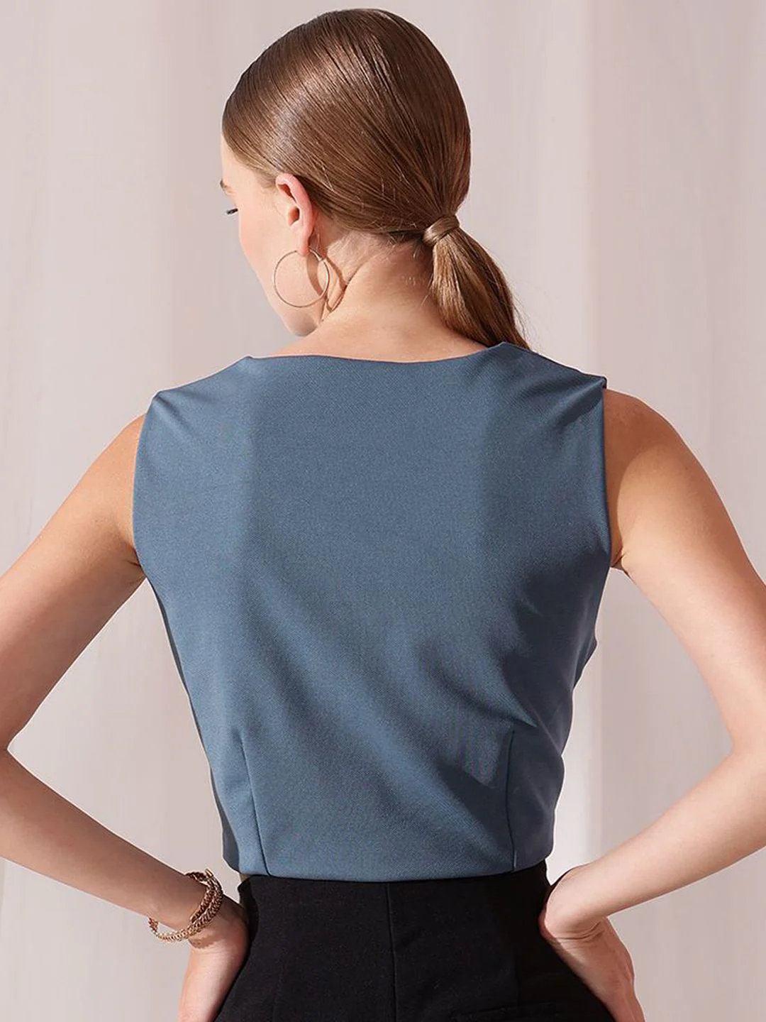 STREET 9 V-Neck Sleeveless Waistcoat - Image 3