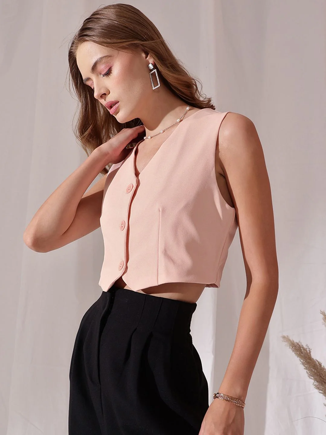 STREET 9 V-Neck Sleeveless Waistcoat - Image 3