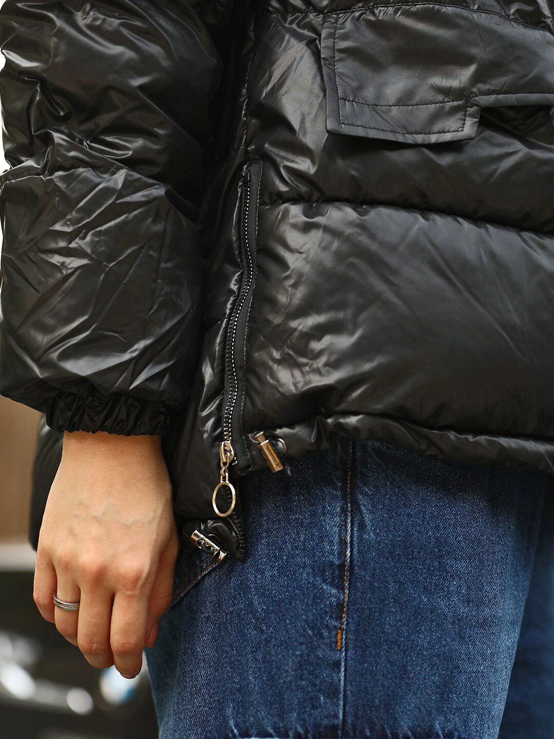 STREET 9 Women Black Solid Jacket - Image 3