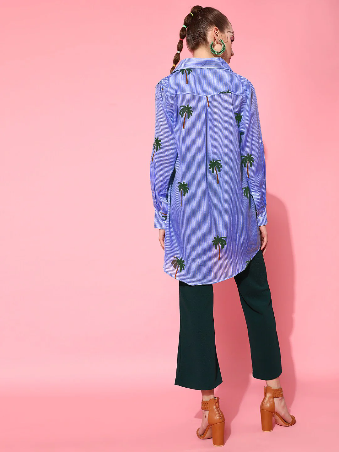 STREET 9 Women Blue Graphic Shirt - Image 9