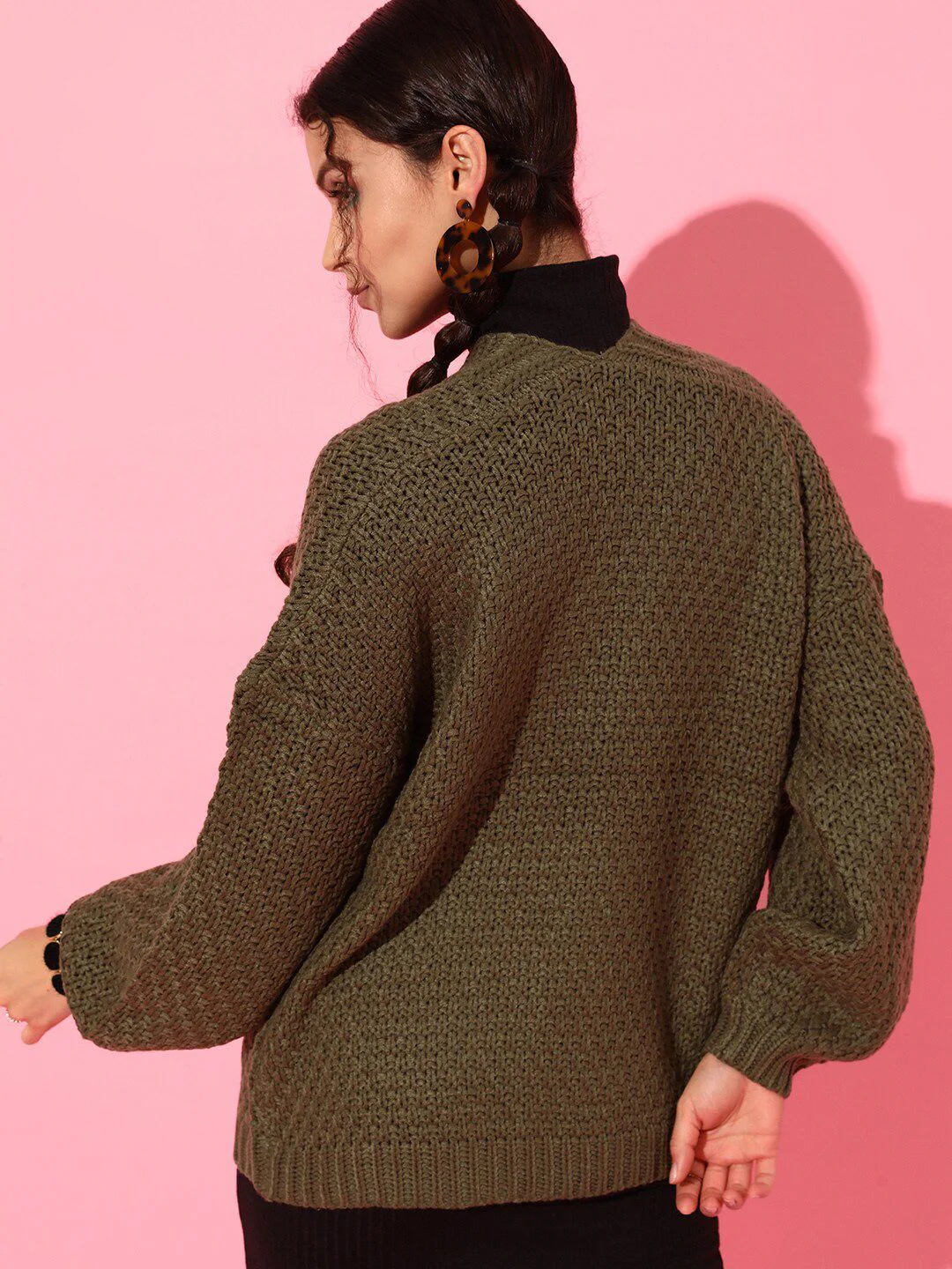 STREET 9 Women Brown Sweater - Image 3