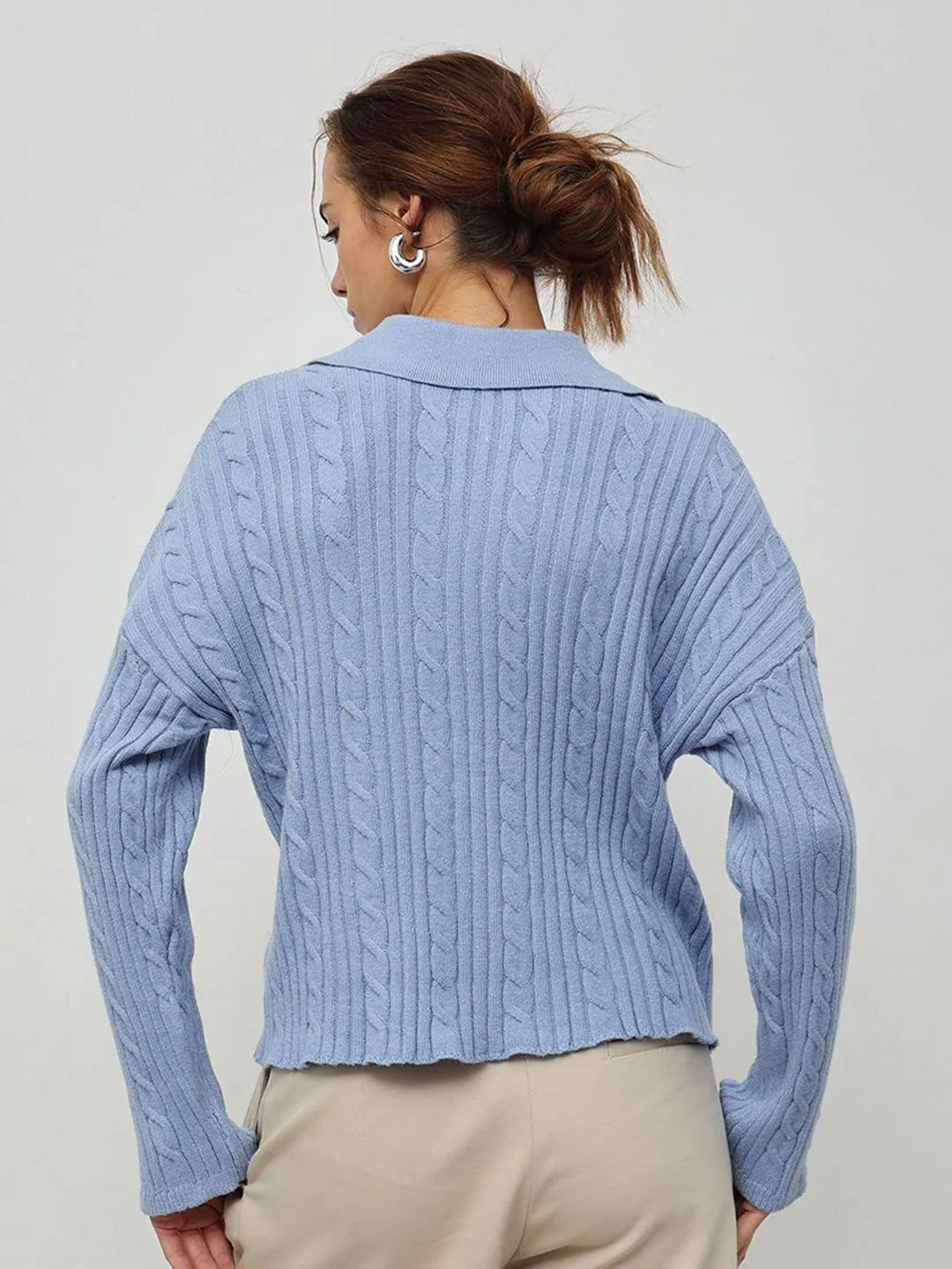 STREET 9 Women Cable Knit Pullover - Image 4