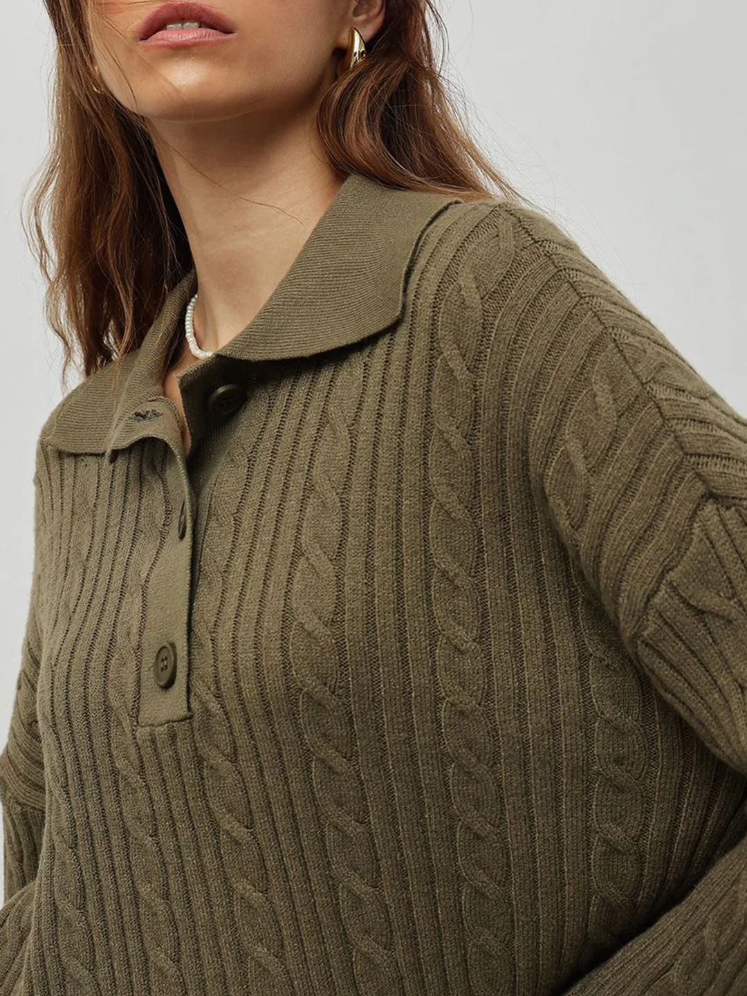 STREET 9 Women Cable Knit Pullover - Image 3