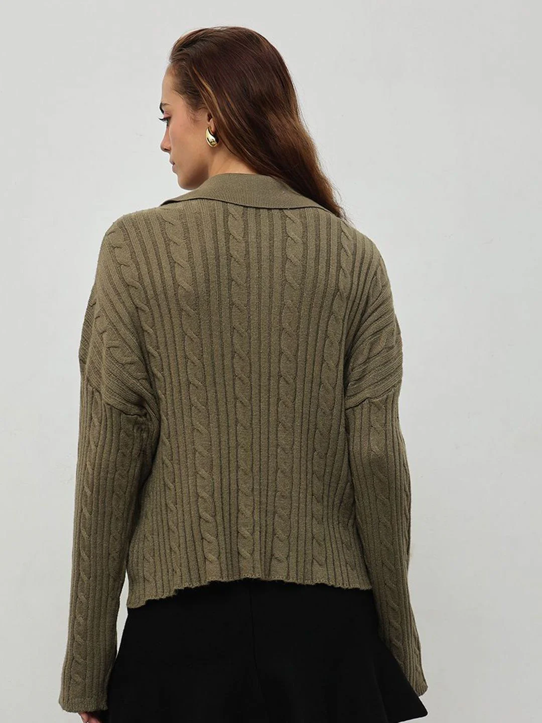 STREET 9 Women Cable Knit Pullover - Image 4