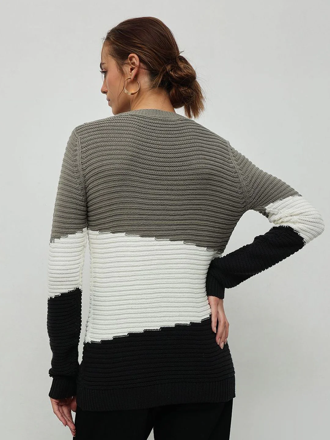 STREET 9 Women Colourblocked Pullover - Image 5