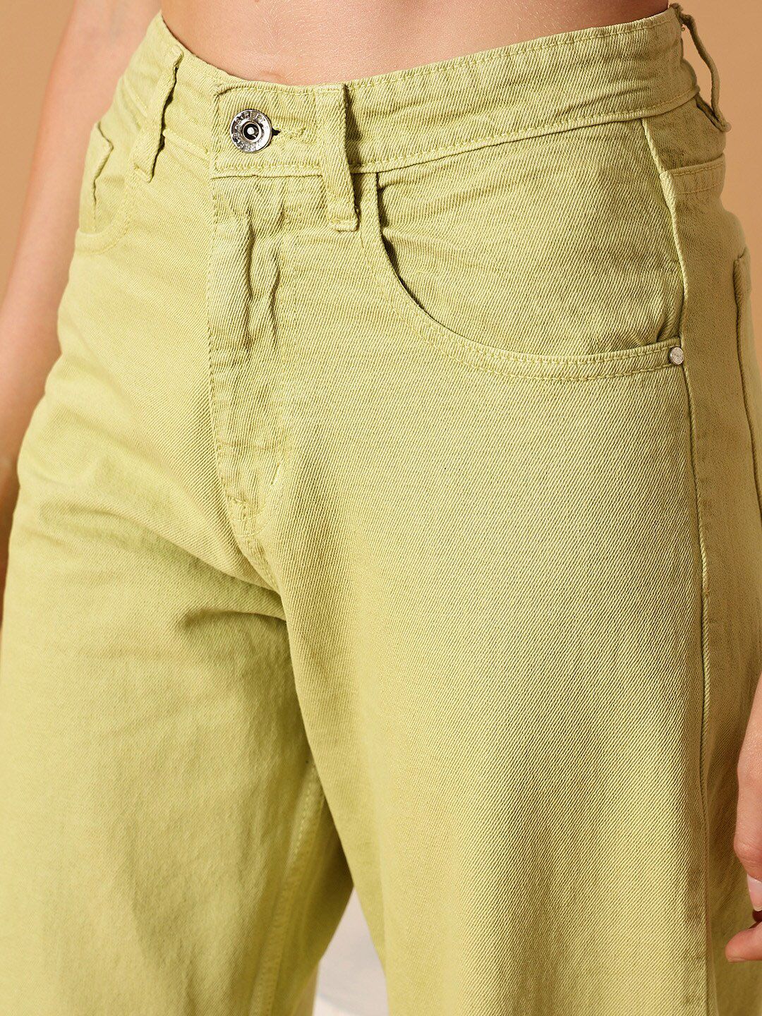 STREET 9 Women Comfort Wide Leg Clean Look Pure Cotton Jeans - Image 4