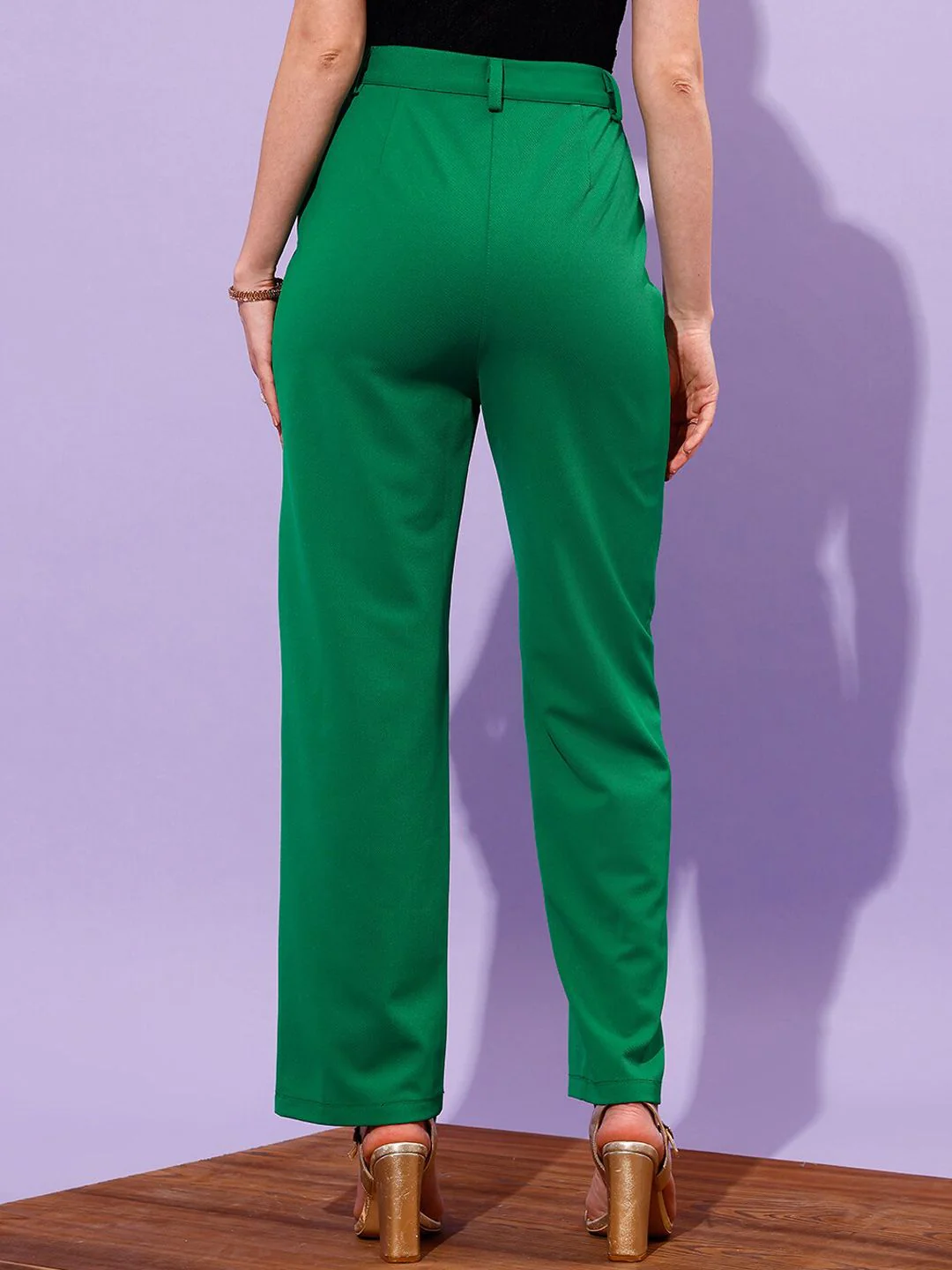 STREET 9 Women Loose Fit High-Rise Trousers - Image 3