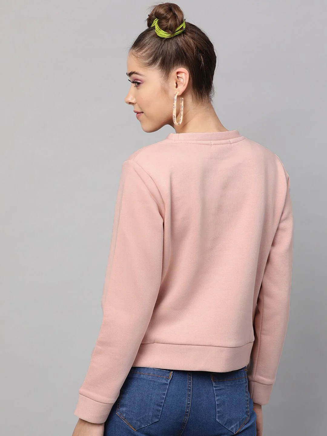 STREET 9 Women Pink Printed Sweatshirt - Image 5
