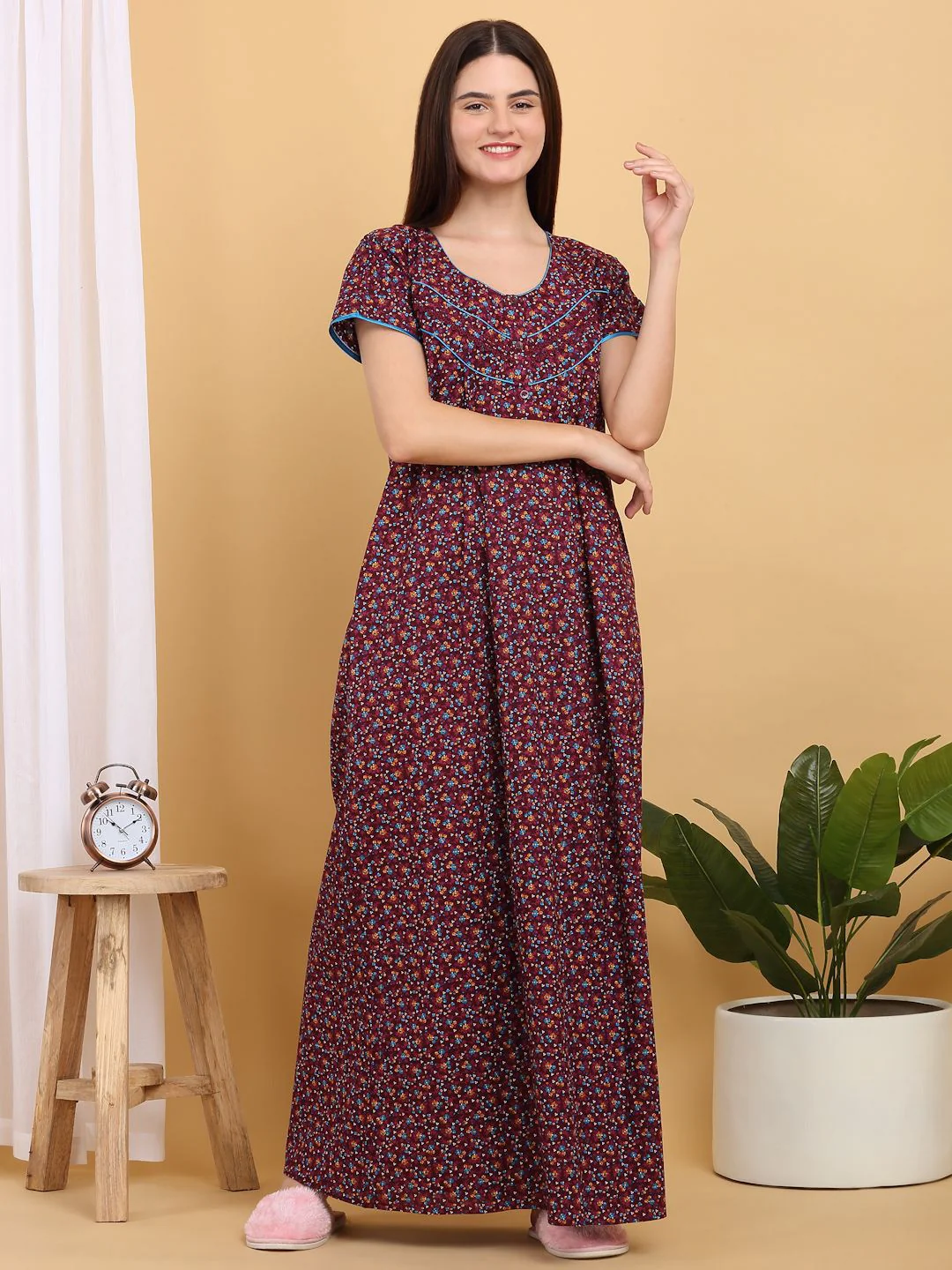 Sweet Dreams Printed Maxi Nightdress - Image 2