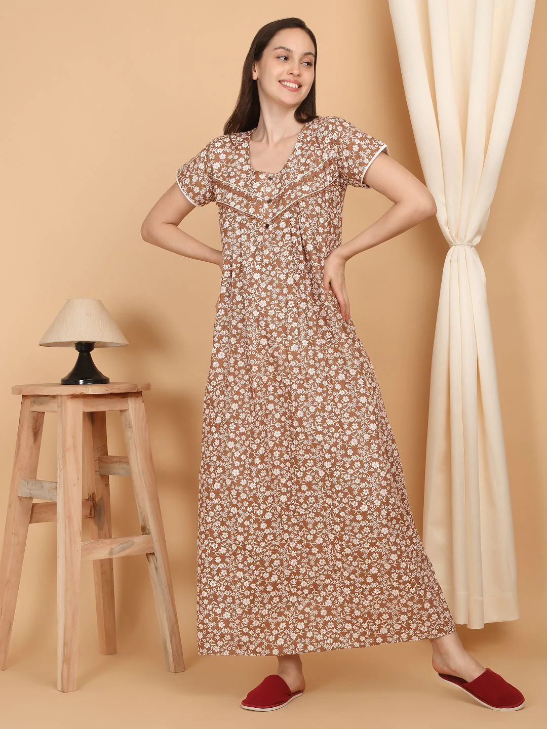 Sweet Dreams Printed Maxi Nightdress - Image 2