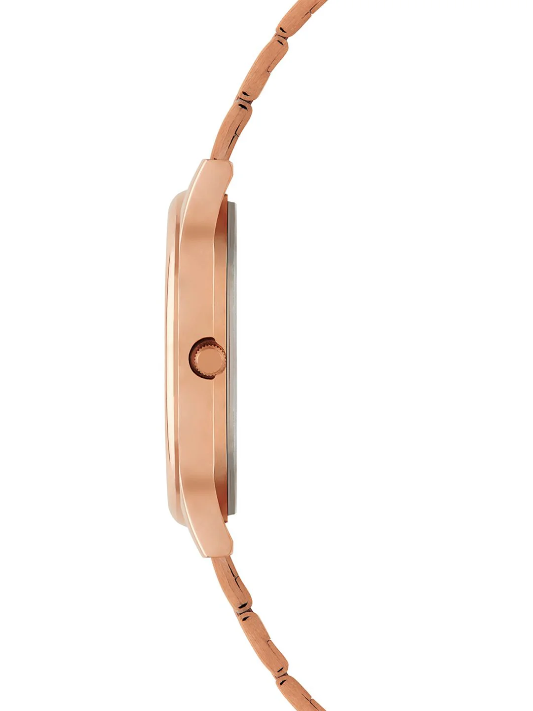 TEAL BY CHUMBAK Women Blue Brass Patterned Dial & Rose Gold-Plated Analogue Watch - Image 5