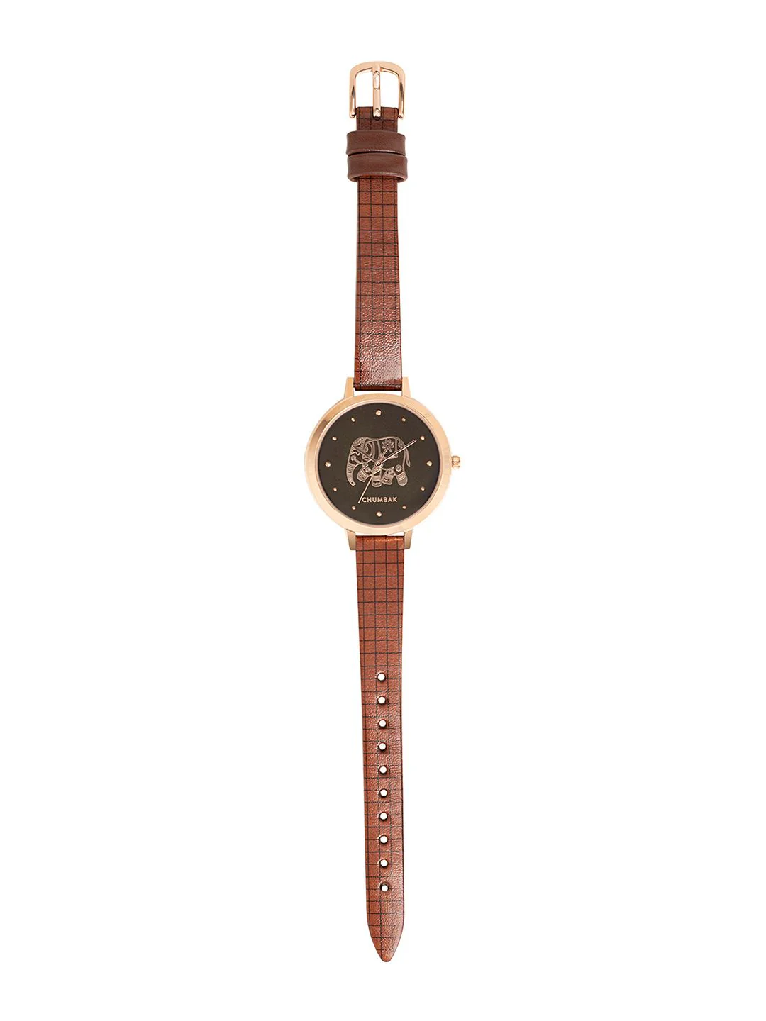 TEAL BY CHUMBAK Women Brown Analogue Watch With Bracelet Set 8907605098703 - Image 4