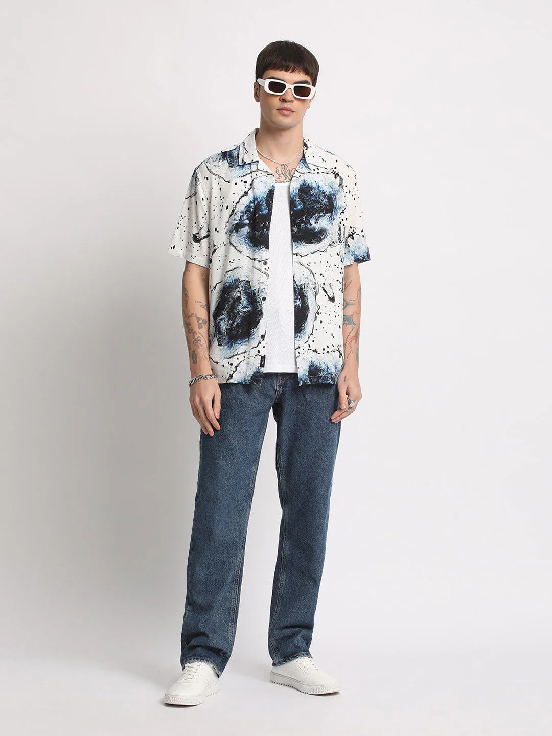 THE BEAR HOUSE Abstract Printed Casual Shirt - Image 4