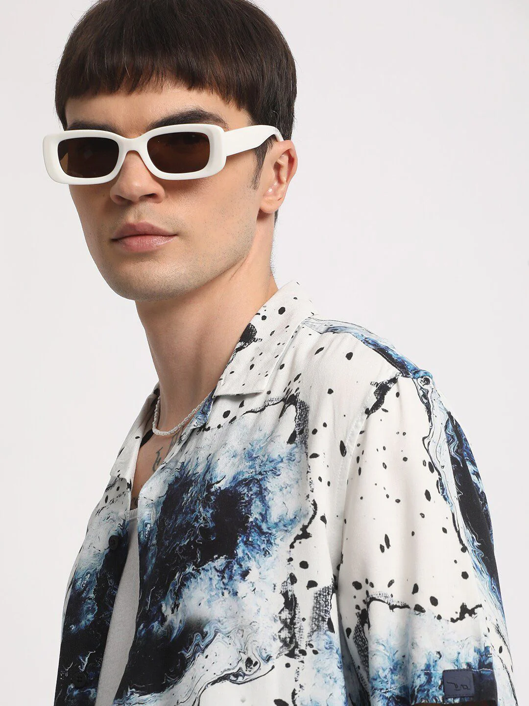 THE BEAR HOUSE Abstract Printed Casual Shirt - Image 6