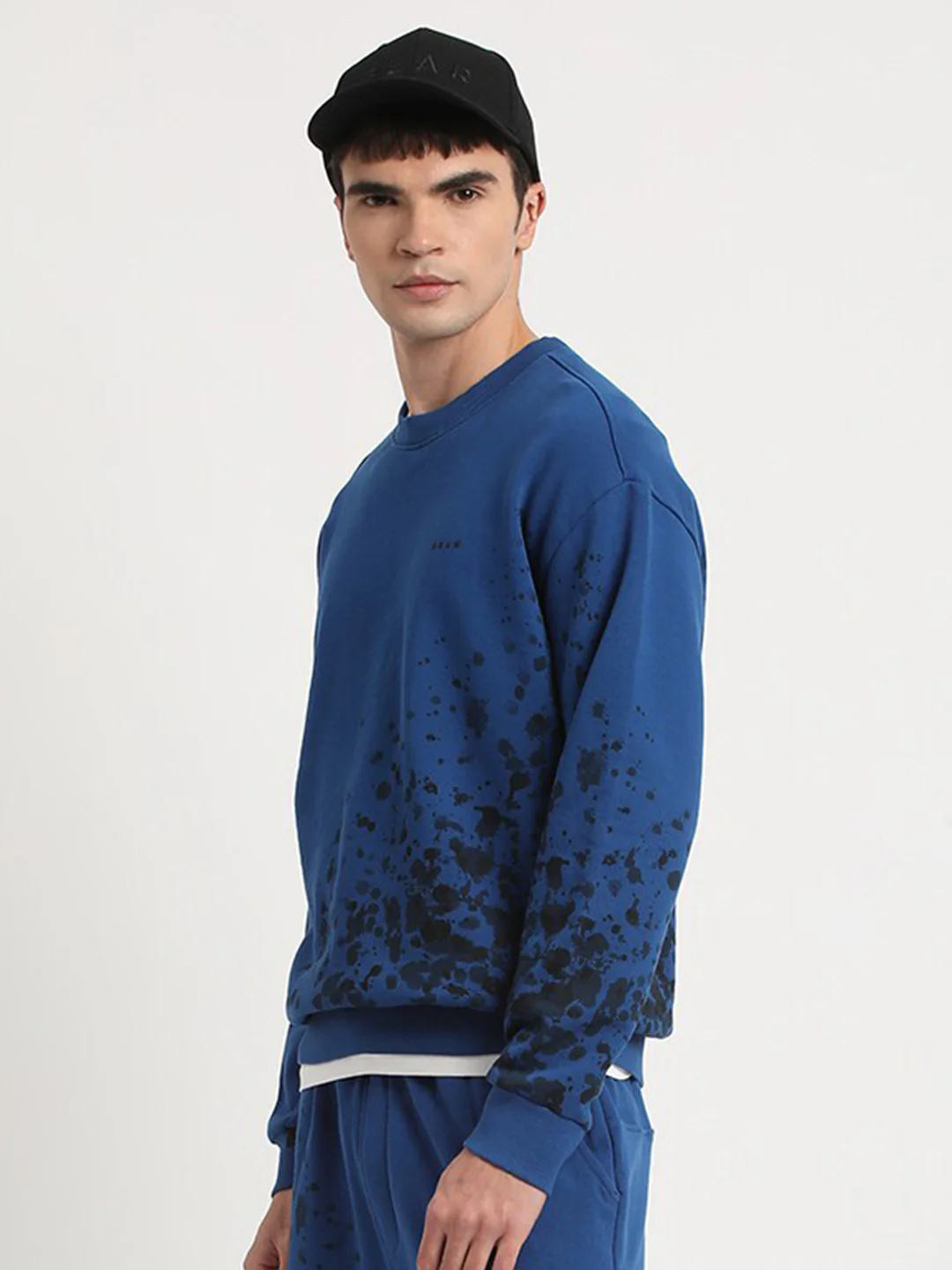 THE BEAR HOUSE Abstract Printed Terry Pure Cotton Pullover - Image 3