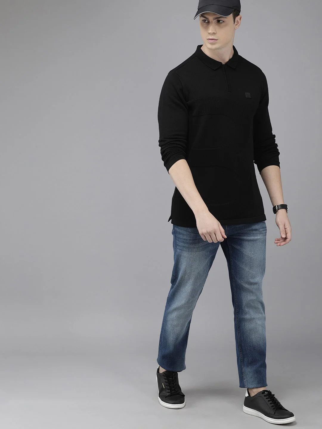 THE BEAR HOUSE Ardor Edition Men Cotton Brand Logo Printed Polo Collar Slim Fit T-shirt - Image 4