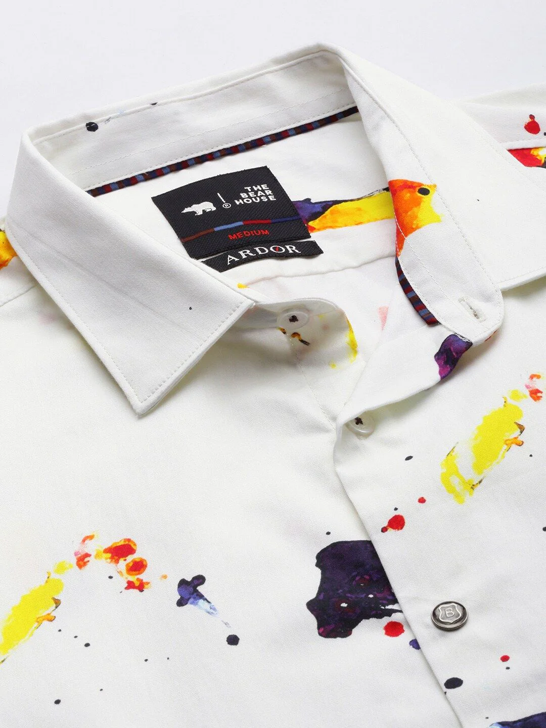 THE BEAR HOUSE Ardor Edition Men Slim Fit Digital Print Party Shirt - Image 2