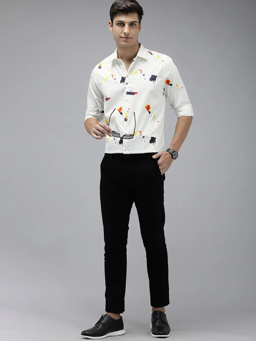 THE BEAR HOUSE Ardor Edition Men Slim Fit Digital Print Party Shirt - Image 5