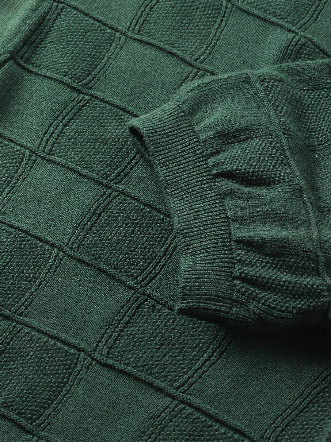 THE BEAR HOUSE Checked Polo Collar Cotton T-shirt - Image 7