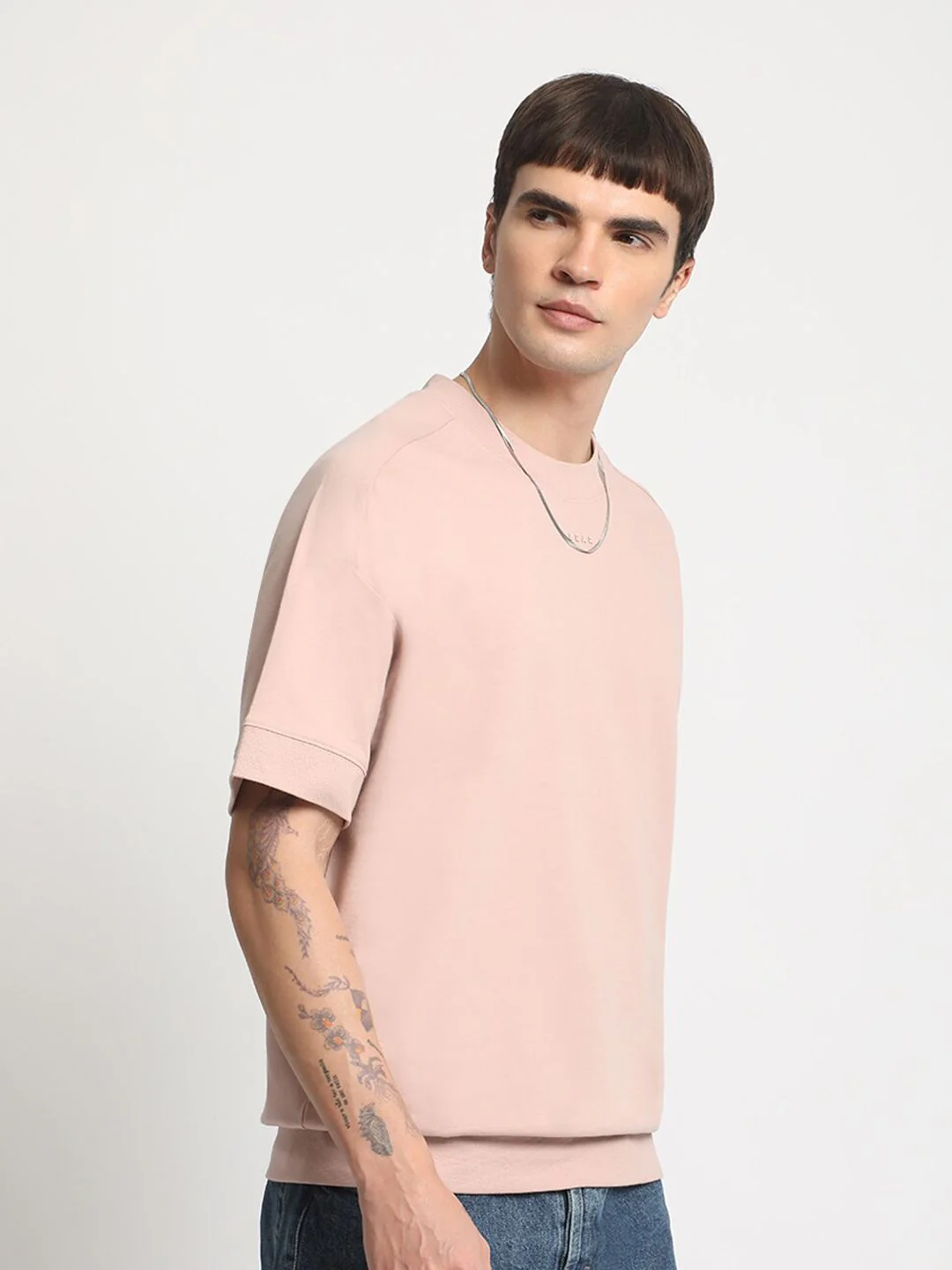 THE BEAR HOUSE Drop Shoulder Cotton Relaxed Fit T-shirt - Image 3