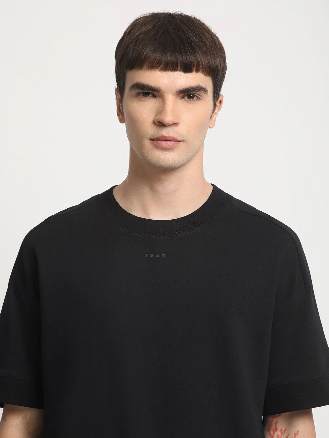 THE BEAR HOUSE Drop Shoulder Pure Cotton Relaxed Fit T-shirt - Image 2