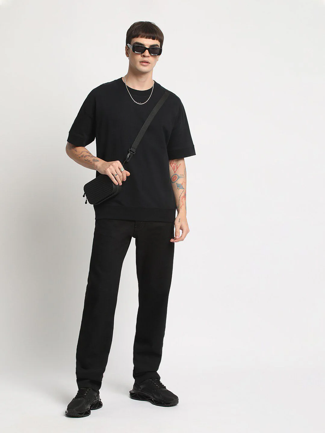 THE BEAR HOUSE Drop Shoulder Pure Cotton Relaxed Fit T-shirt - Image 4