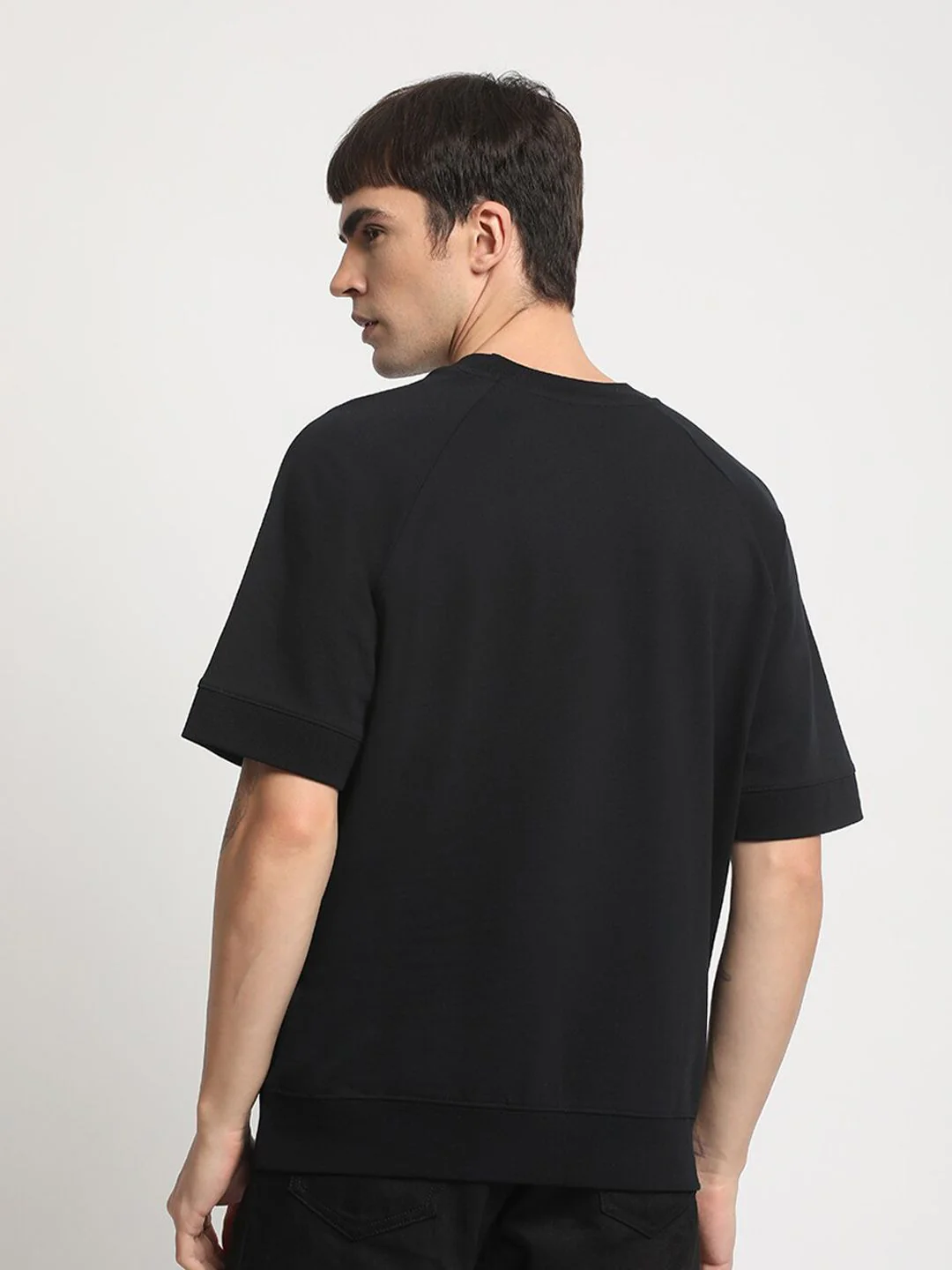 THE BEAR HOUSE Drop Shoulder Pure Cotton Relaxed Fit T-shirt - Image 5