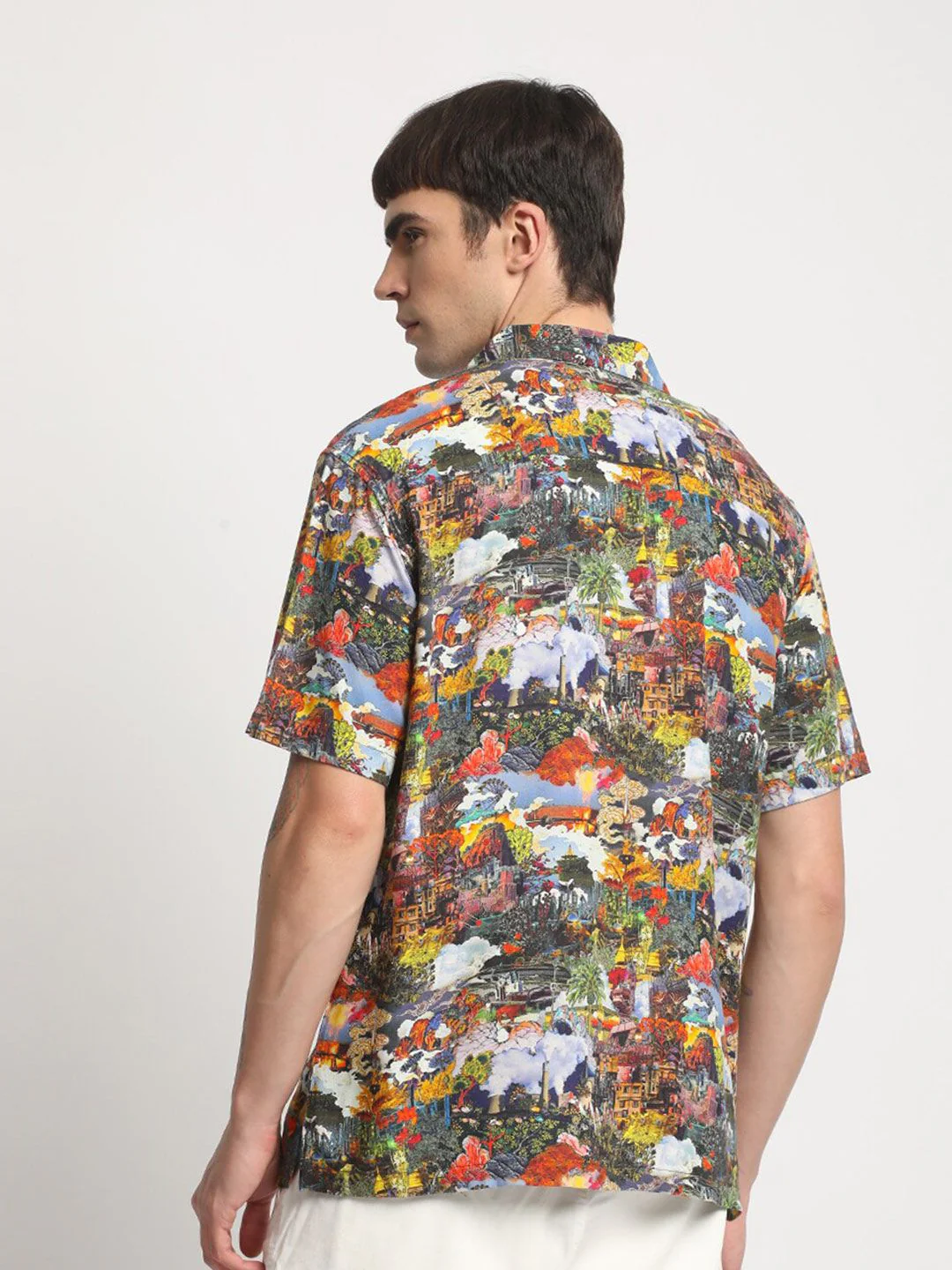 THE BEAR HOUSE Floral Printed Cotton Casual Shirt - Image 5