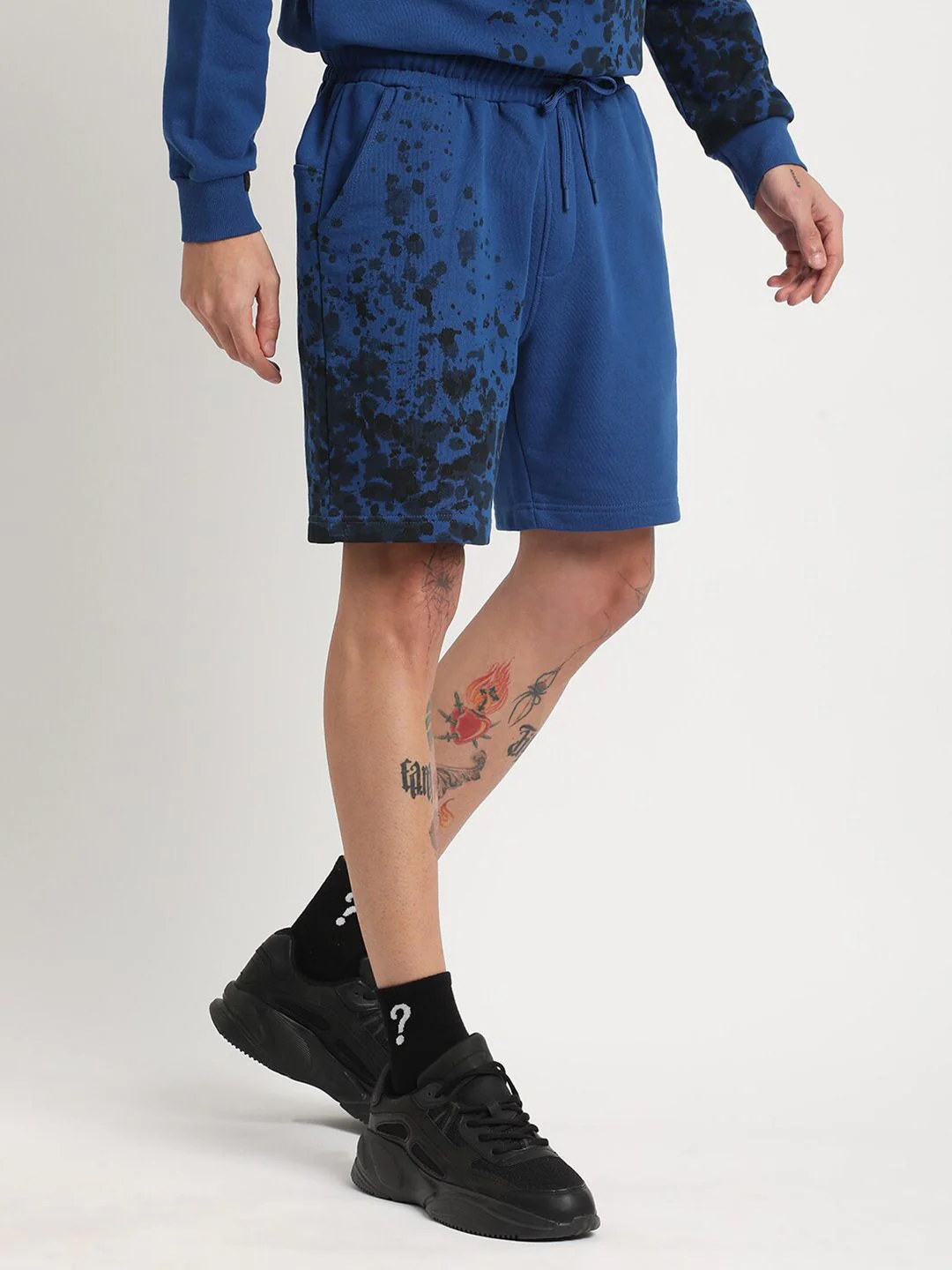 THE BEAR HOUSE Men Abstract Printed Pure Cotton Shorts - Image 2