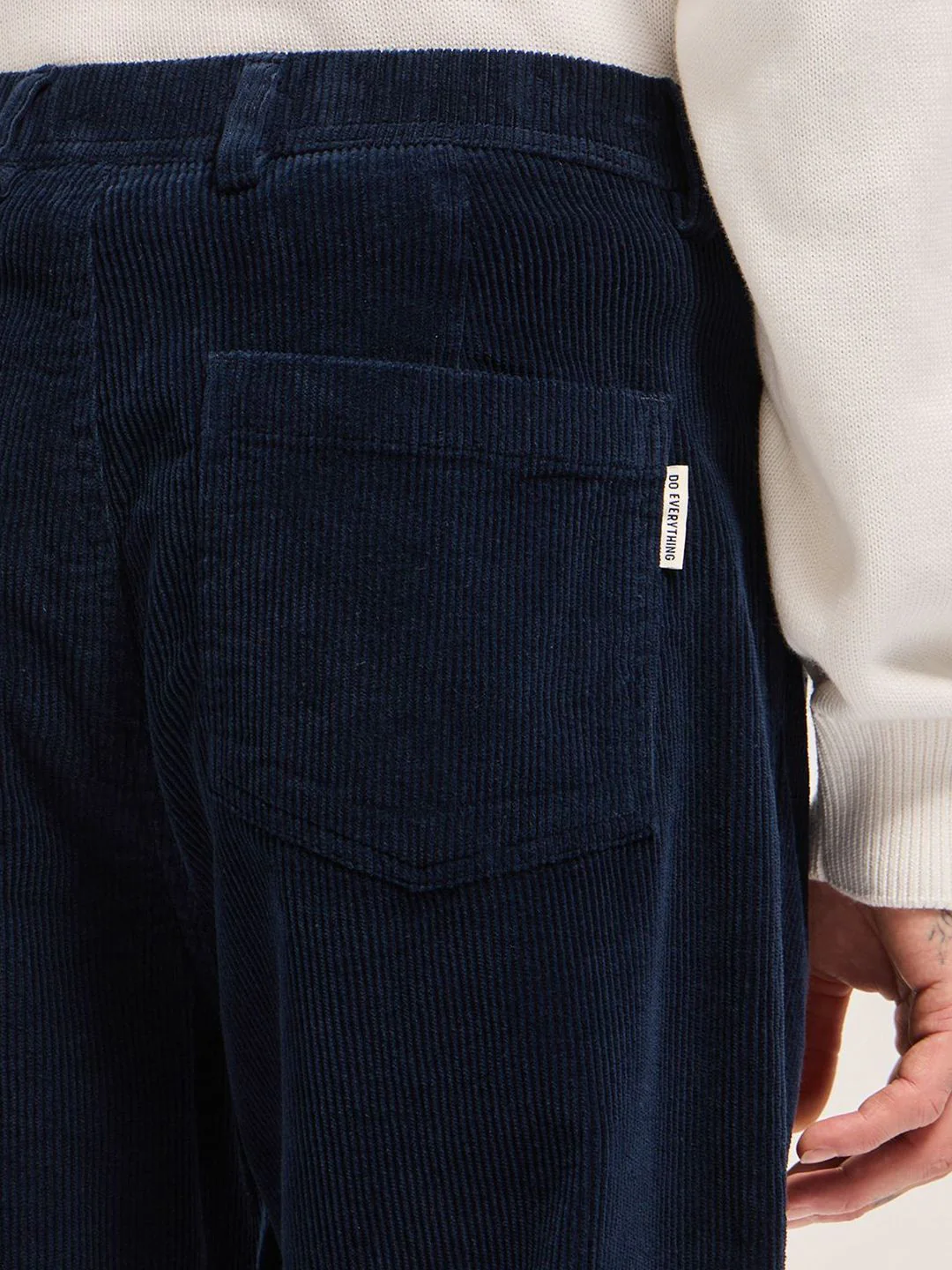 THE BEAR HOUSE Men Baggy Fit Corduroy Pants with Drawstring Waist - Image 6