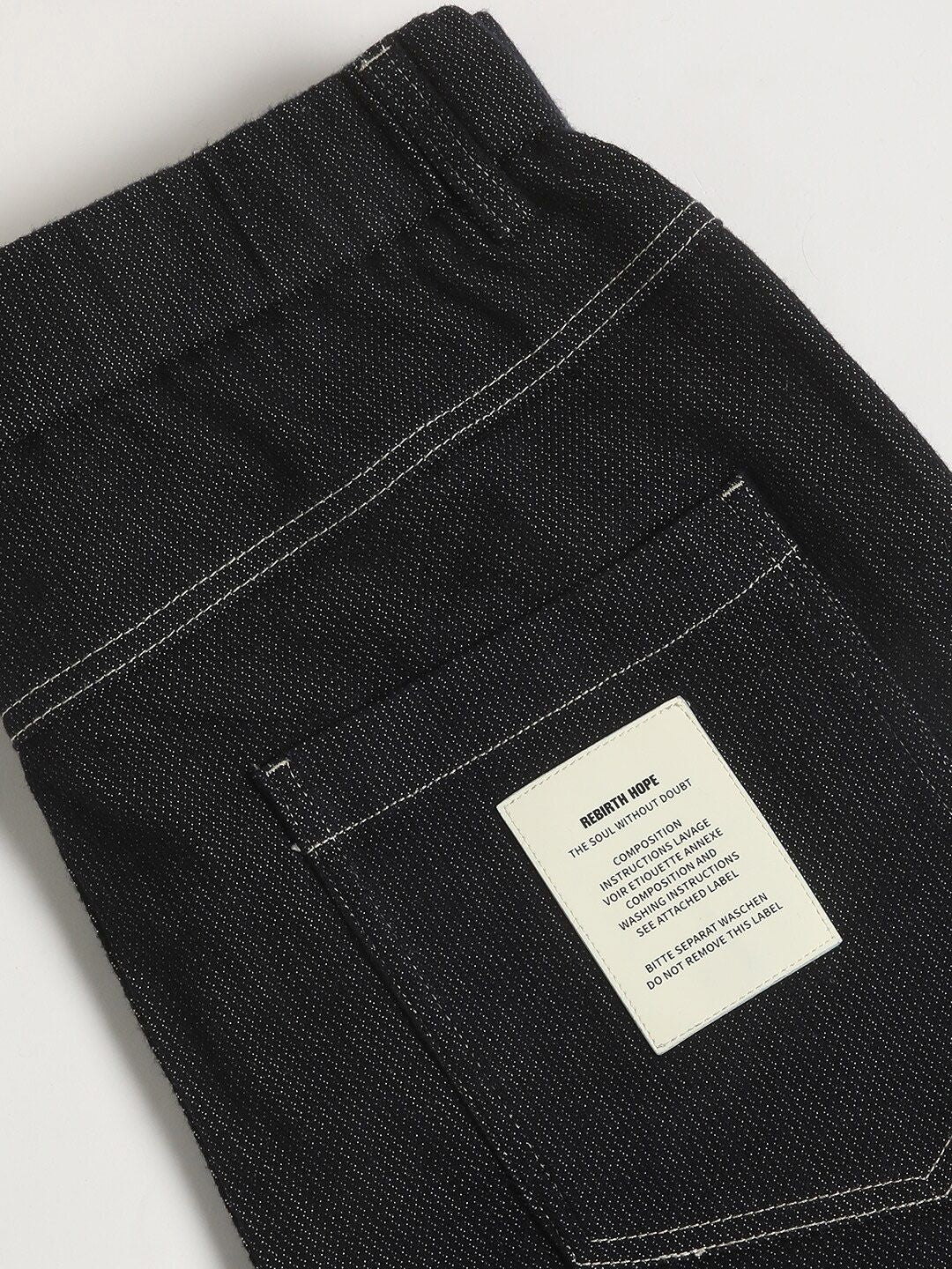 THE BEAR HOUSE Men Blue Relaxed Loose Fit Cotton Denim Trousers - Image 7