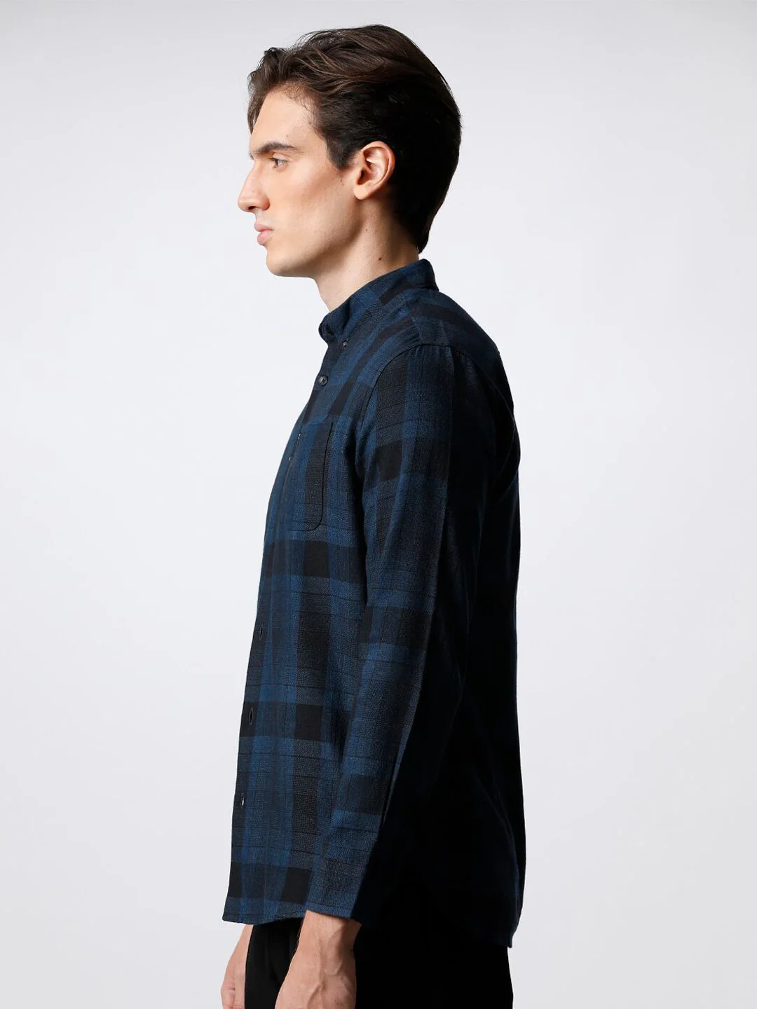 THE BEAR HOUSE Men Checked Cotton Slim Fit Casual Shirt - Image 3