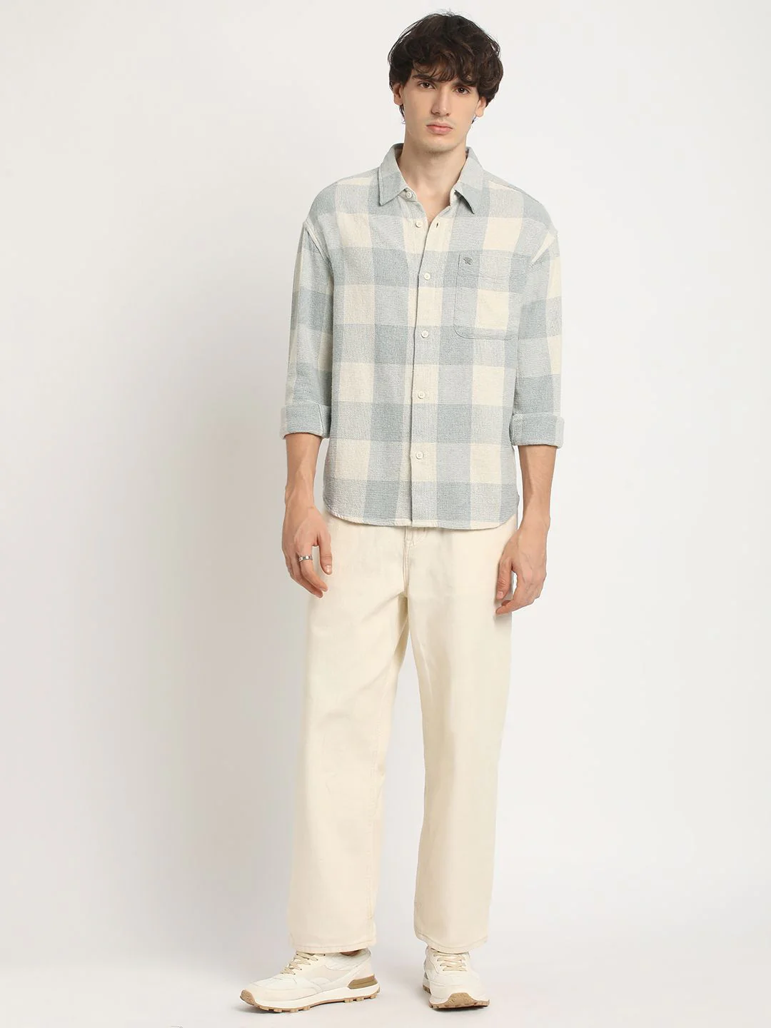 THE BEAR HOUSE Men Checked Relax Fit Casual Shirt - Image 6