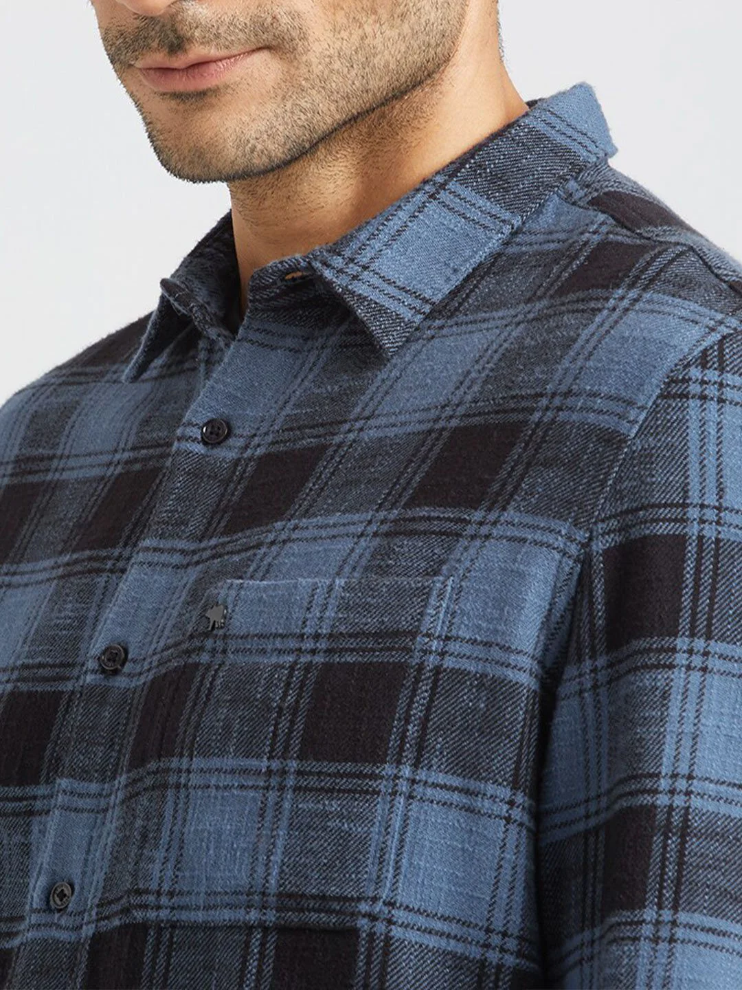 THE BEAR HOUSE Men Checked Slim Fit Comfort Cotton Casual Shirt - Image 2