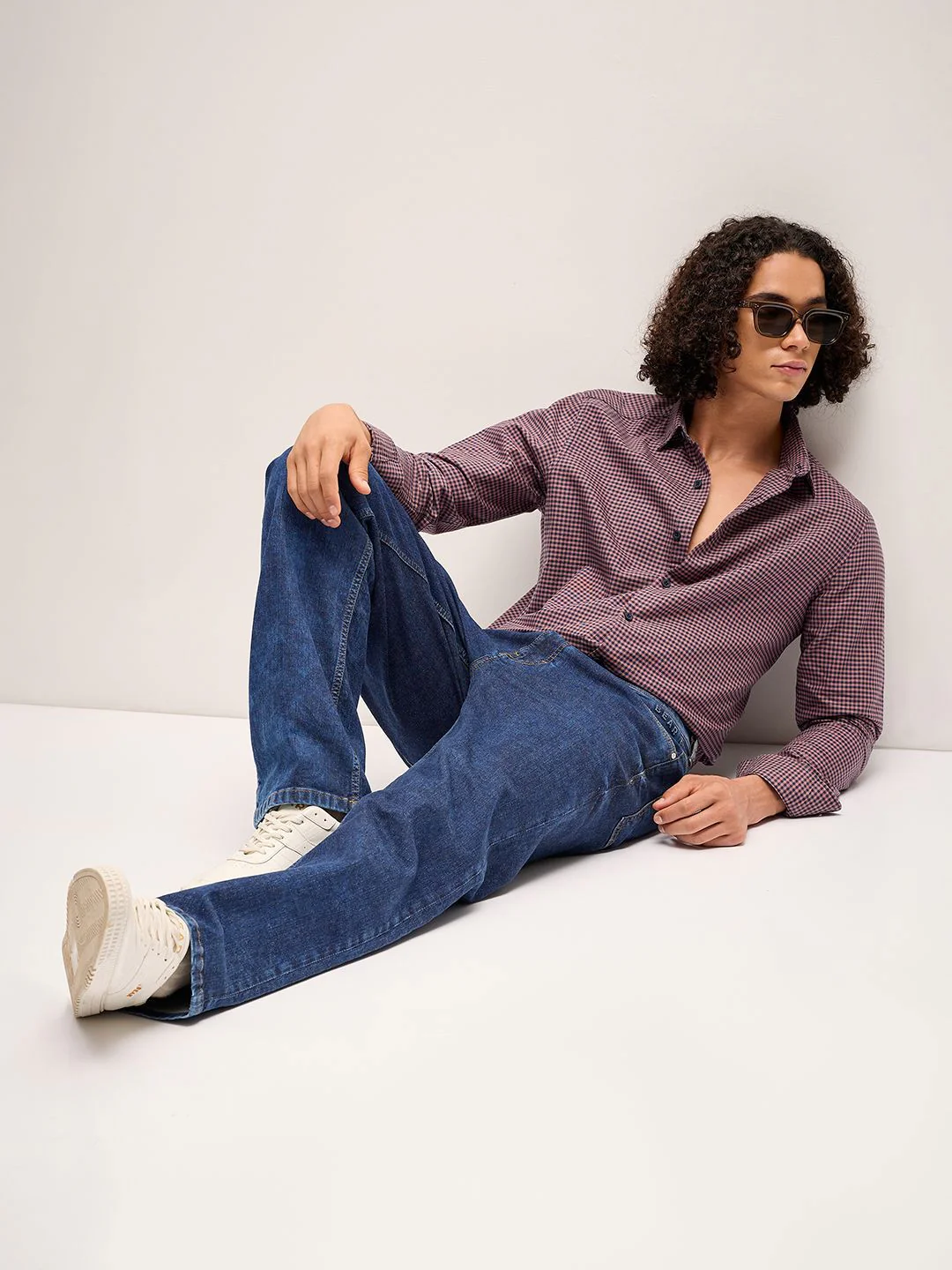 THE BEAR HOUSE Men Checked Slim Fit Pure Cotton Casual Shirt - Image 6