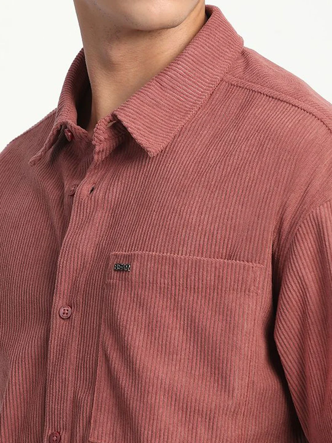 THE BEAR HOUSE Men Corduroy Relax Fit Casual Shirt - Image 3