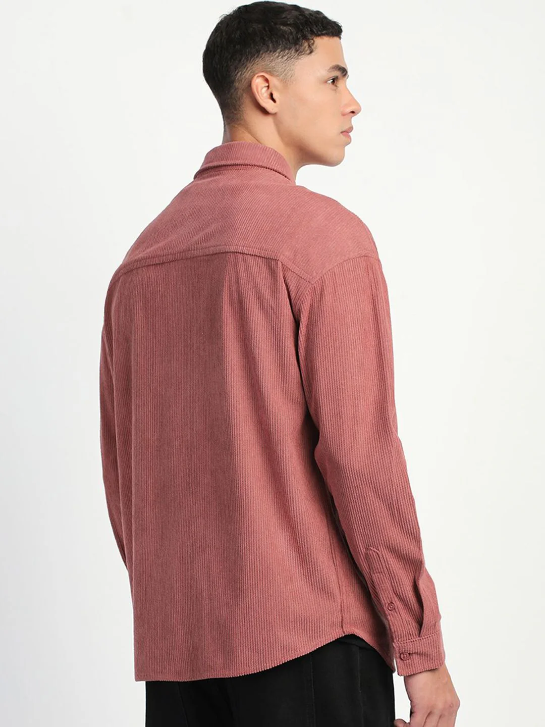 THE BEAR HOUSE Men Corduroy Relax Fit Casual Shirt - Image 4