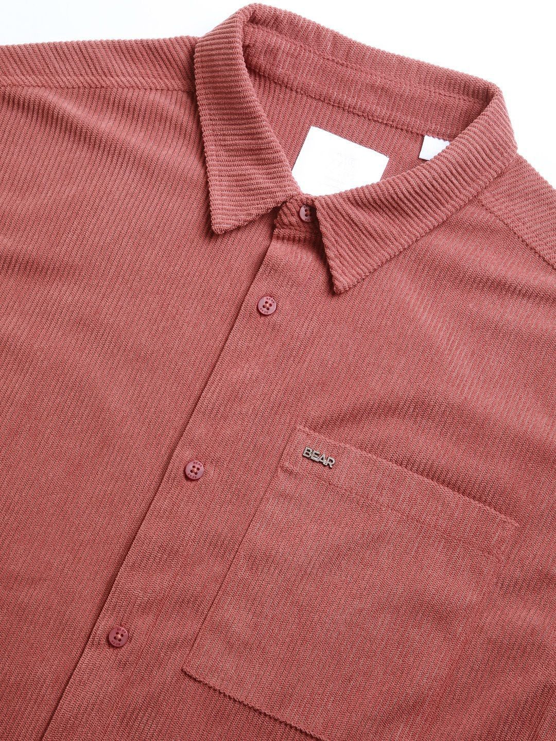 THE BEAR HOUSE Men Corduroy Relax Fit Casual Shirt - Image 7