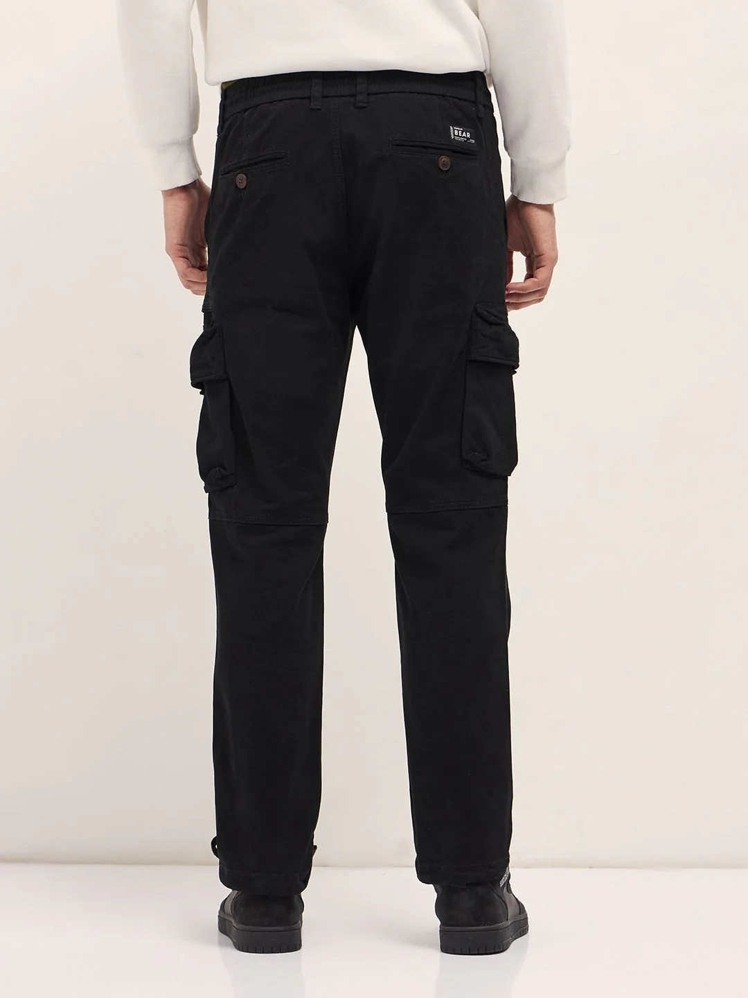 THE BEAR HOUSE Men Cotton Solid Regular Fit Cargo - Image 3